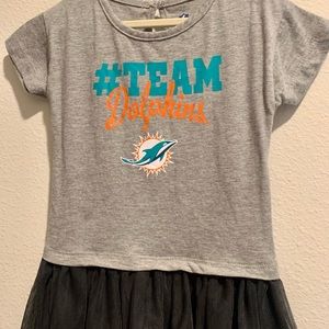 Girls Size 4T Miami Dolphins NFL Football Dress